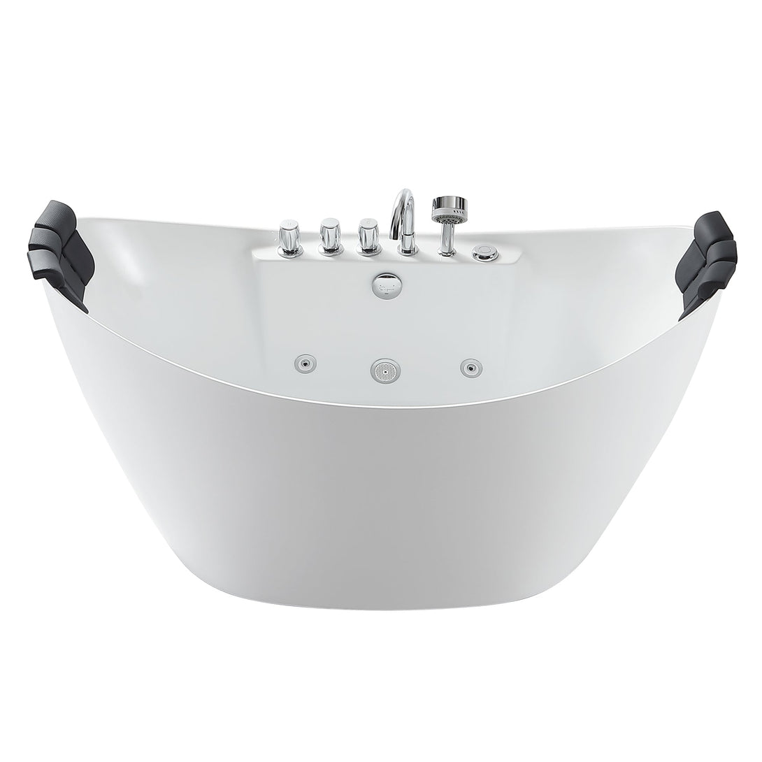 59 in. Whirlpool Freestanding Acrylic Bathtub 59AIS11-11