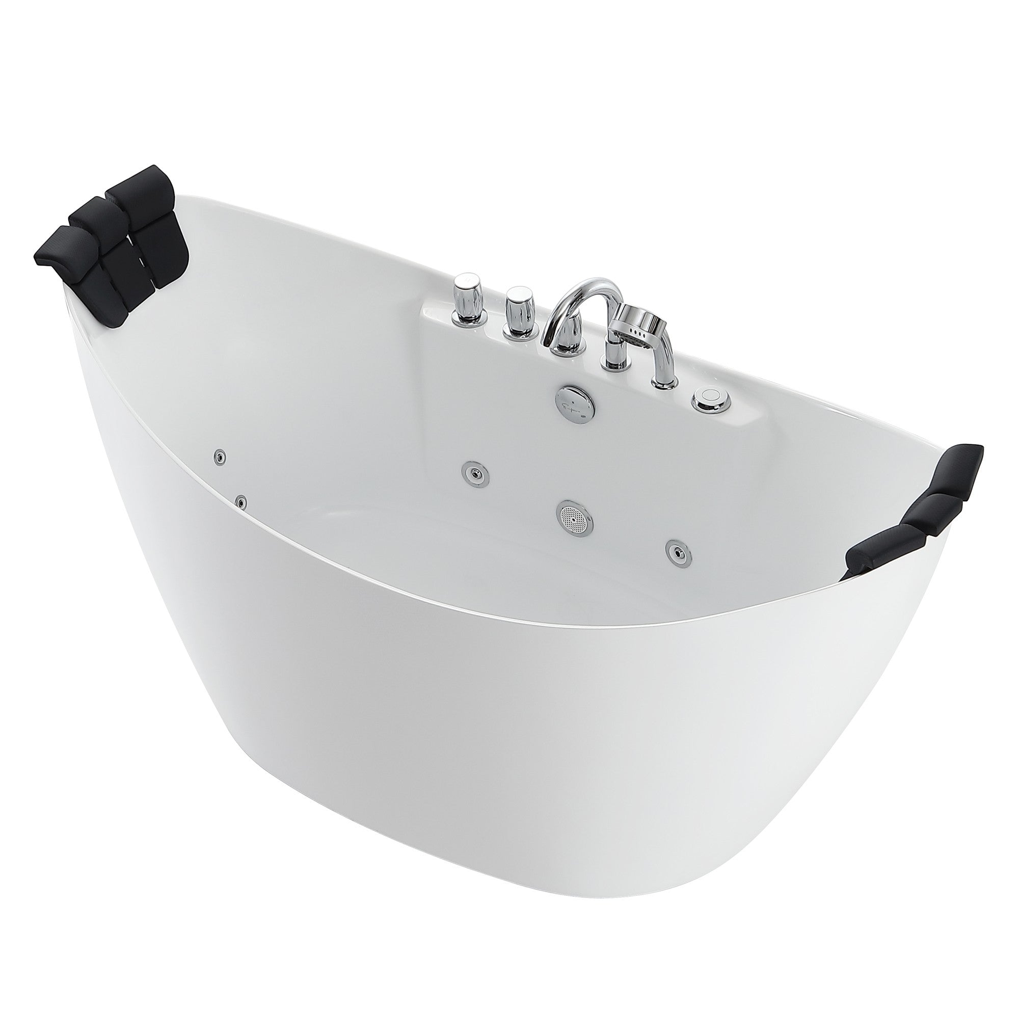 59 X 59 Acrylic Corner Whirlpool Bathtub - 10 Water Jets - Led Lights -  Left Side Drain - 3-Side Alcove Install - On Sale - Bed Bath & Beyond -  33418073