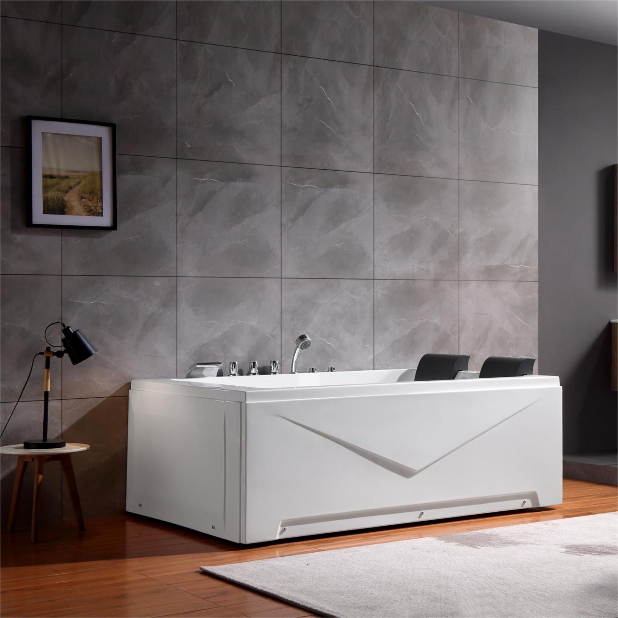 The Perfect Pair Empava 2Person whirlpool Bathtub for a Cozy Soak