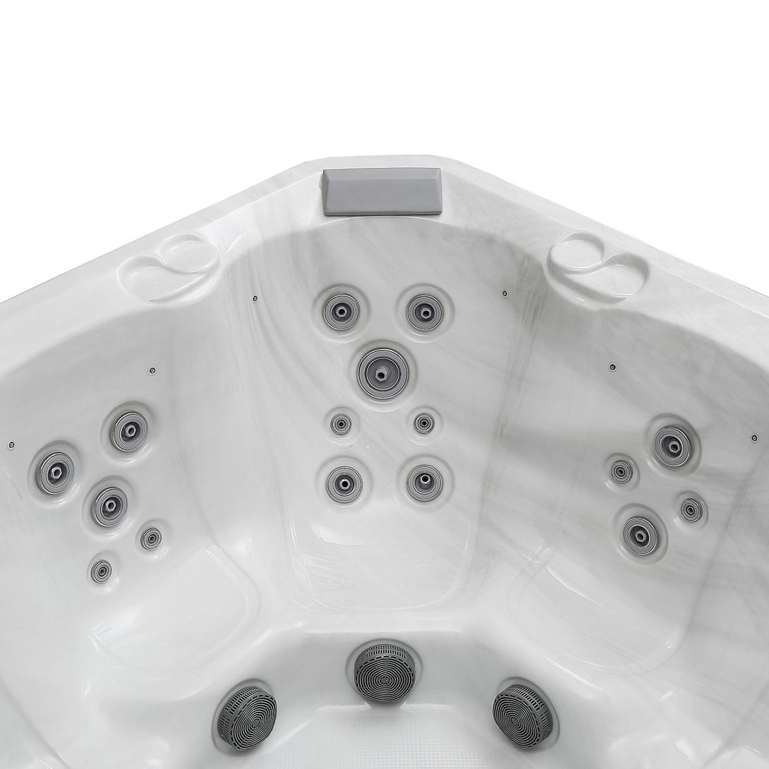 Empava SPA3528 5-Person LED Luxury Hydromassage Outdoor Hot Tub-9