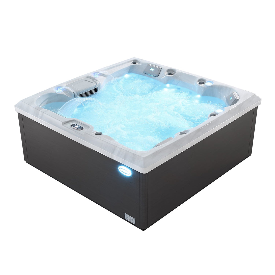SPA3550 6 Person Whirlpool Outdoor Hot Tub blue light