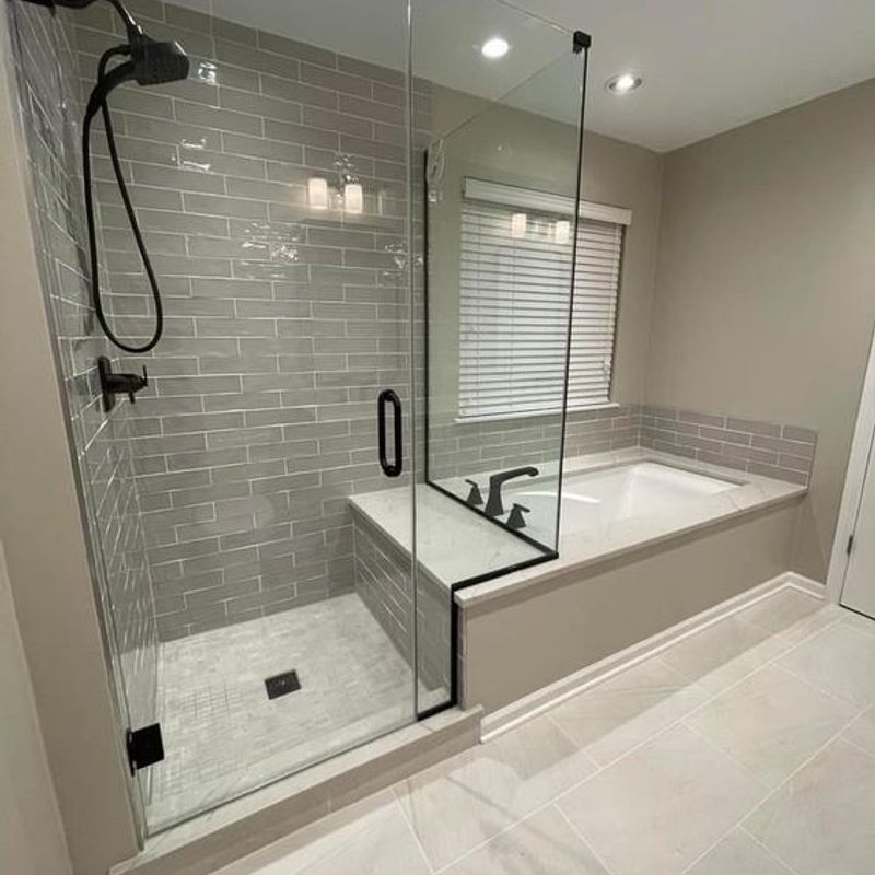 Walk in Shower with Bathtub Design - Tub style